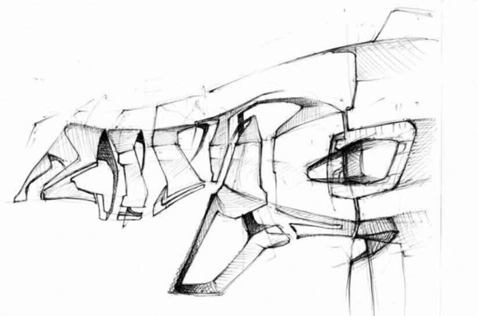 Ursprung, Tusche auf Papier, Sven Bohmeyer