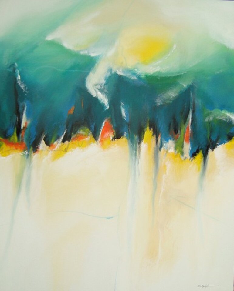Balade en mer, Acryl auf Leinwand, Willi Mayerhofer