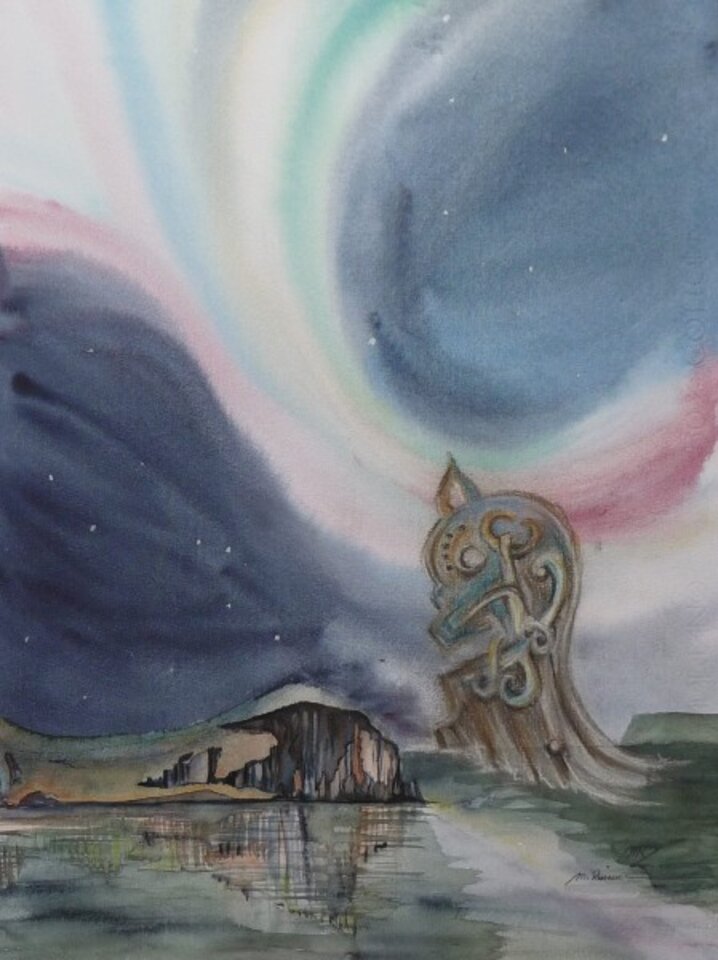Grönland, Island, Italien, Zeichnungen und Aquarelle