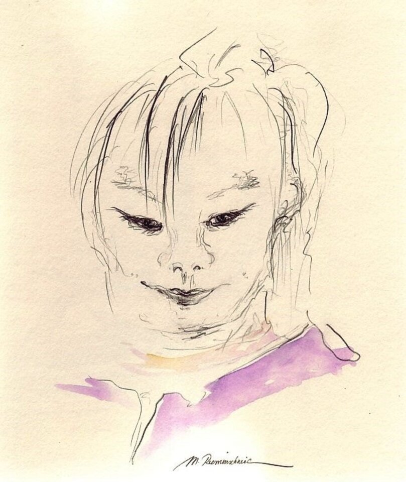 Tasiilaq, Skizzen, kleine Tunumeeq, Monika Riemenschneider