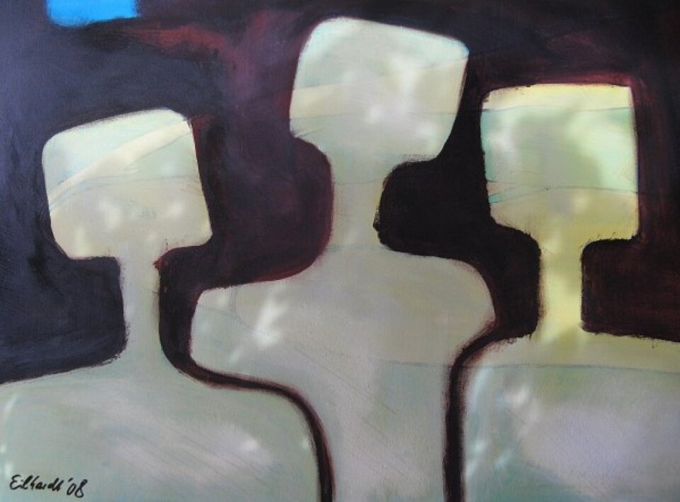 Einer zuviel, Acryl auf Leinwand, Detlev Eilhardt