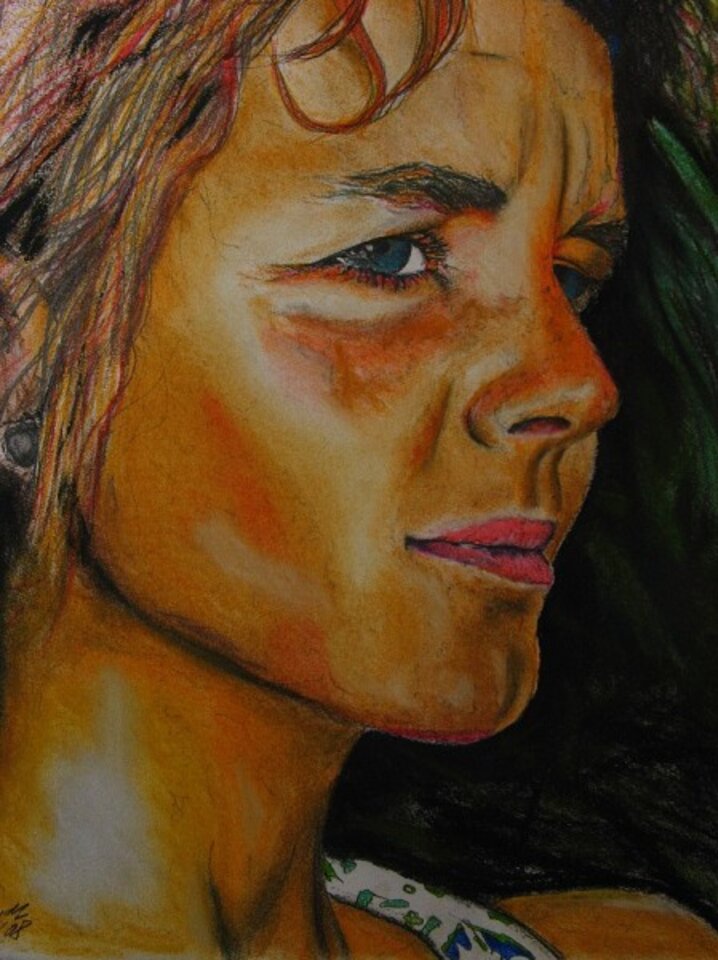 Kerstin, Pastellkreide auf Papier, Detlev Eilhardt