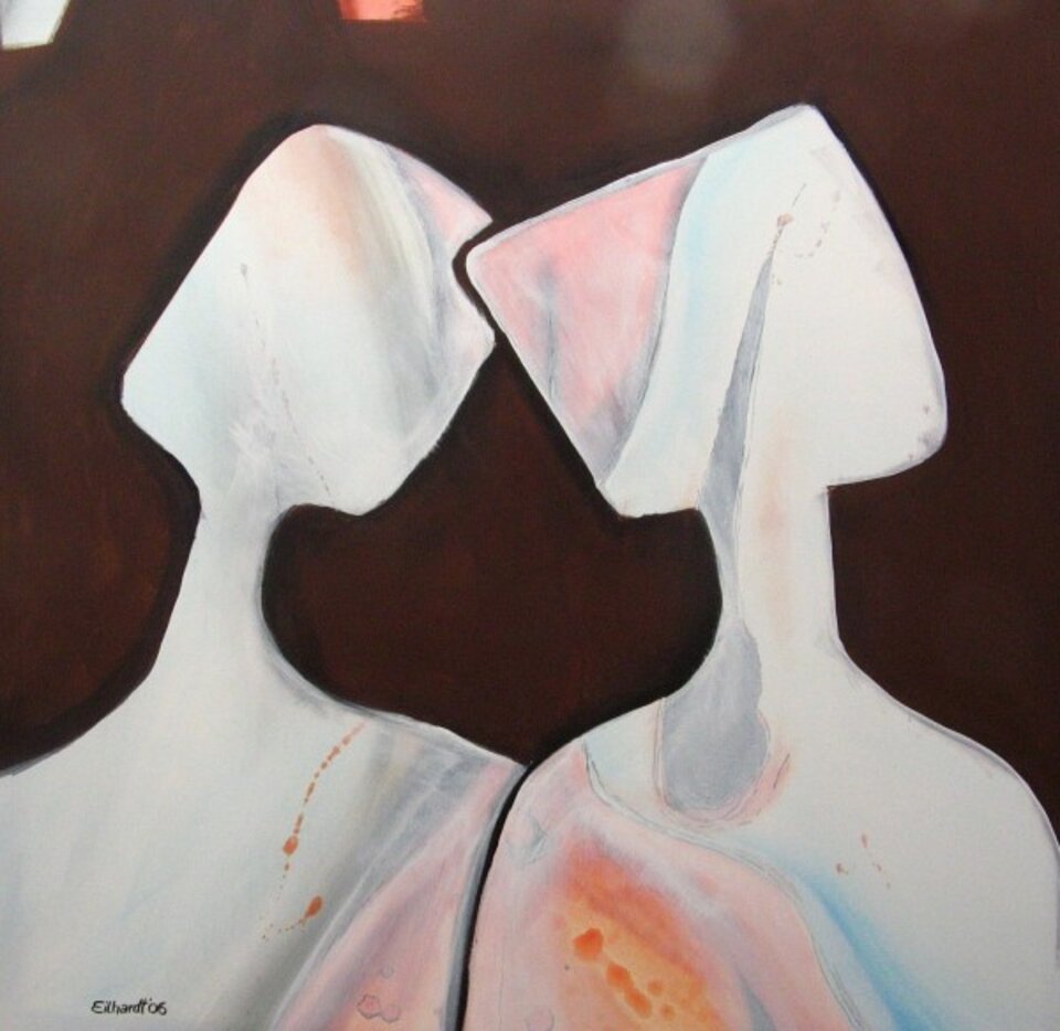 Zuneigung, Acryl auf Leinwand, Detlev Eilhardt