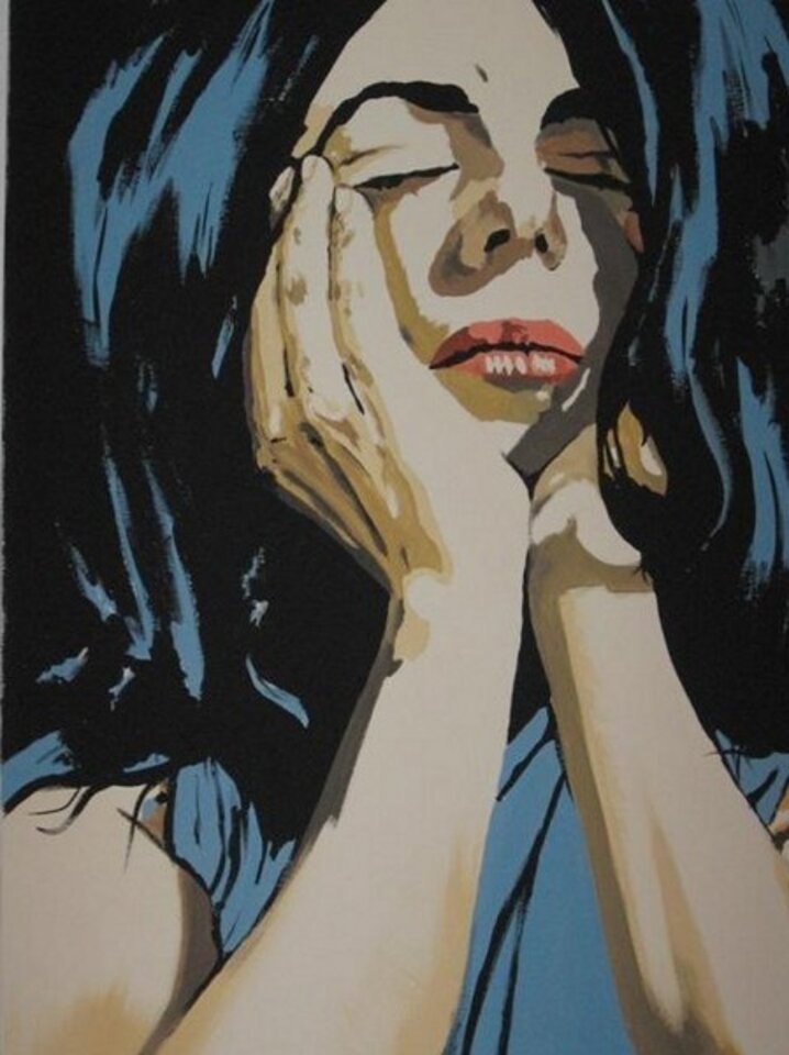Monika, Acryl auf Holz, Detlev Eilhardt