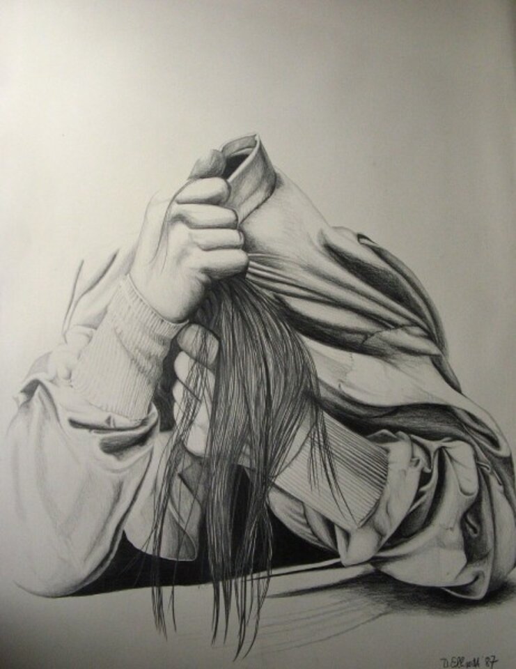 Angst, Bleistift auf Papier, Detlev Eilhardt