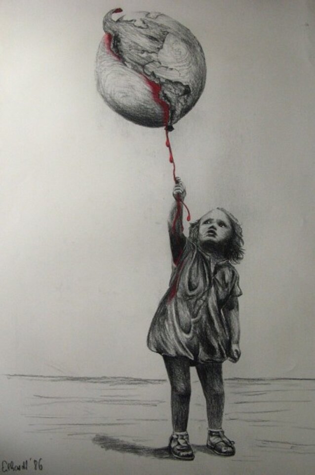Trauma, Bleistift auf Papier, Detlev Eilhardt