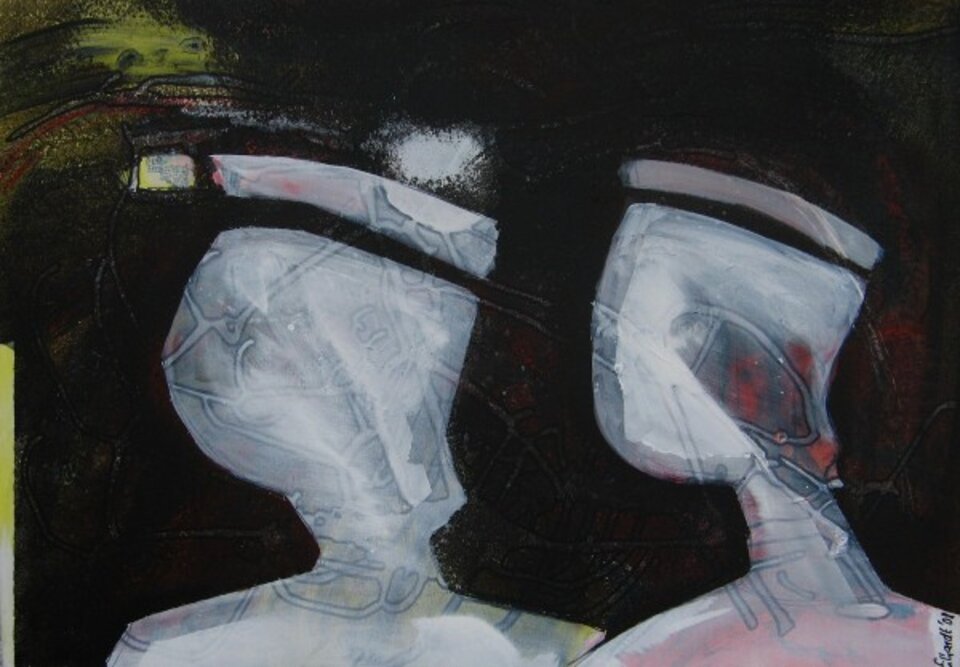 Fans, Acryl auf Leinwand, Detlev Eilhardt