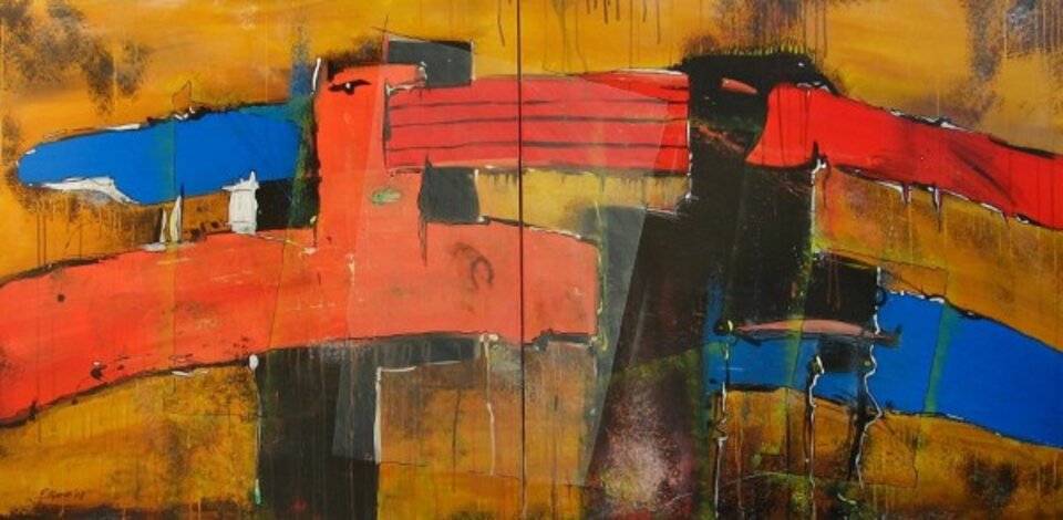 Large-Scale Operation 5 - locust, Acryl auf Leinwand, Detlev Eilhardt